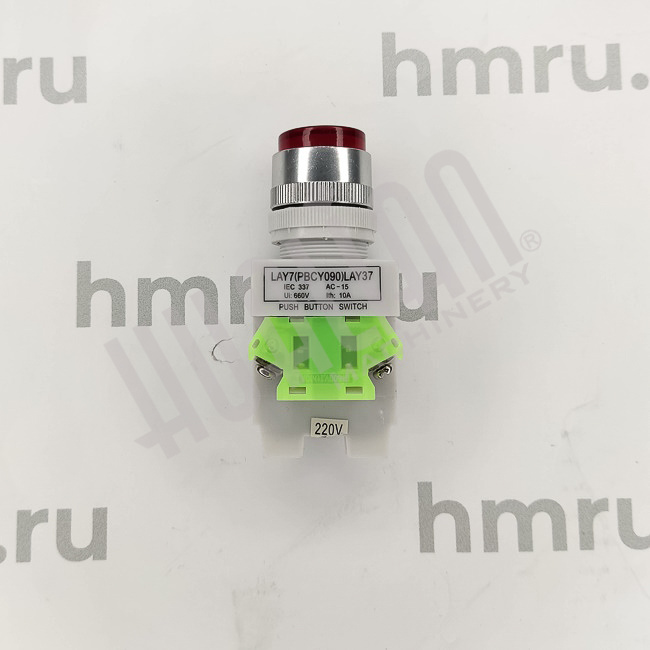 Кнопка LAY7 (PBCY090) LAY37 (красная, с фиксацией) Hualian - Купить с доставкой по всей России