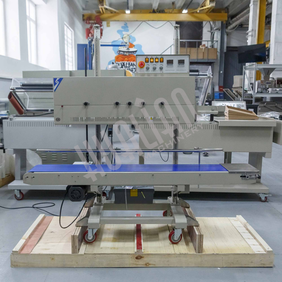 Роликовый конвейерный запайщик FRM-1370LD  (с датером. опция от края 110мм) Hualian - Купить с доставкой по всей России - 3