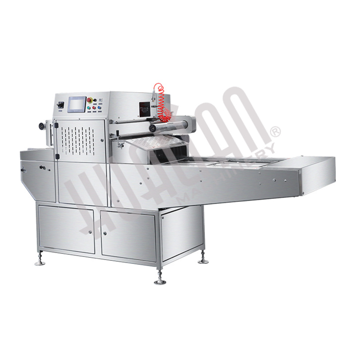  Автоматический запайщик лотков с функцией вакуумной газации HVT-450A/2 V2 (нерж., лоток 210*148) Hualian - Купить с доставкой по всей России