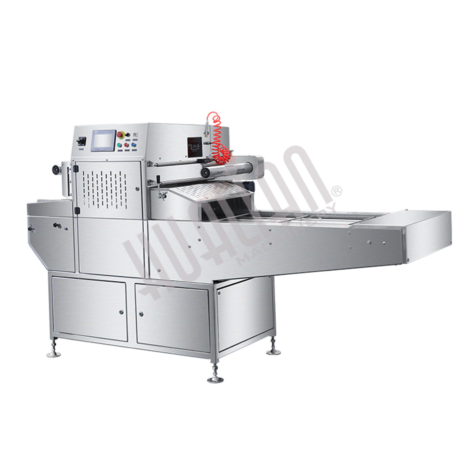  Автоматический запайщик лотков с функцией вакуумной газации HVT-450A/2 V2 (нерж., лоток 210*148) Hualian - Купить с доставкой по всей России