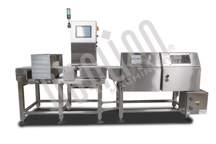 Контрольно-динамические весы IMC-230L-3H (IP65, двойной толкатель, 2 бокса, правая подача) Hualian - Купить с доставкой по всей России