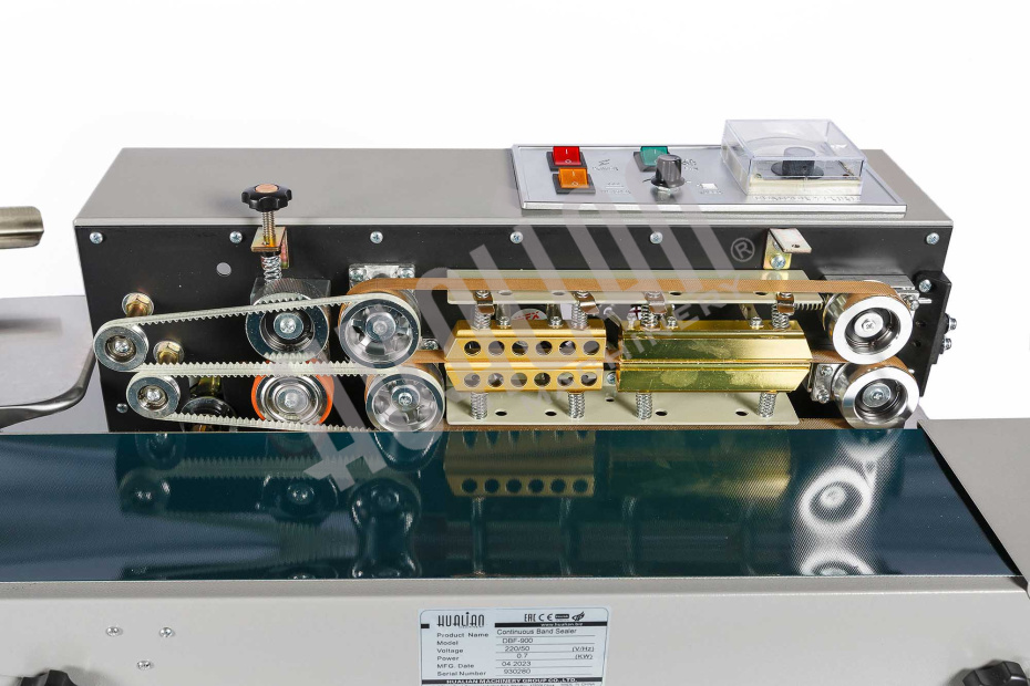 Роликовый (конвейерный) запайщик горизонтального типа DBF-900 LOW COST Hualian - Купить с доставкой по всей России - 9