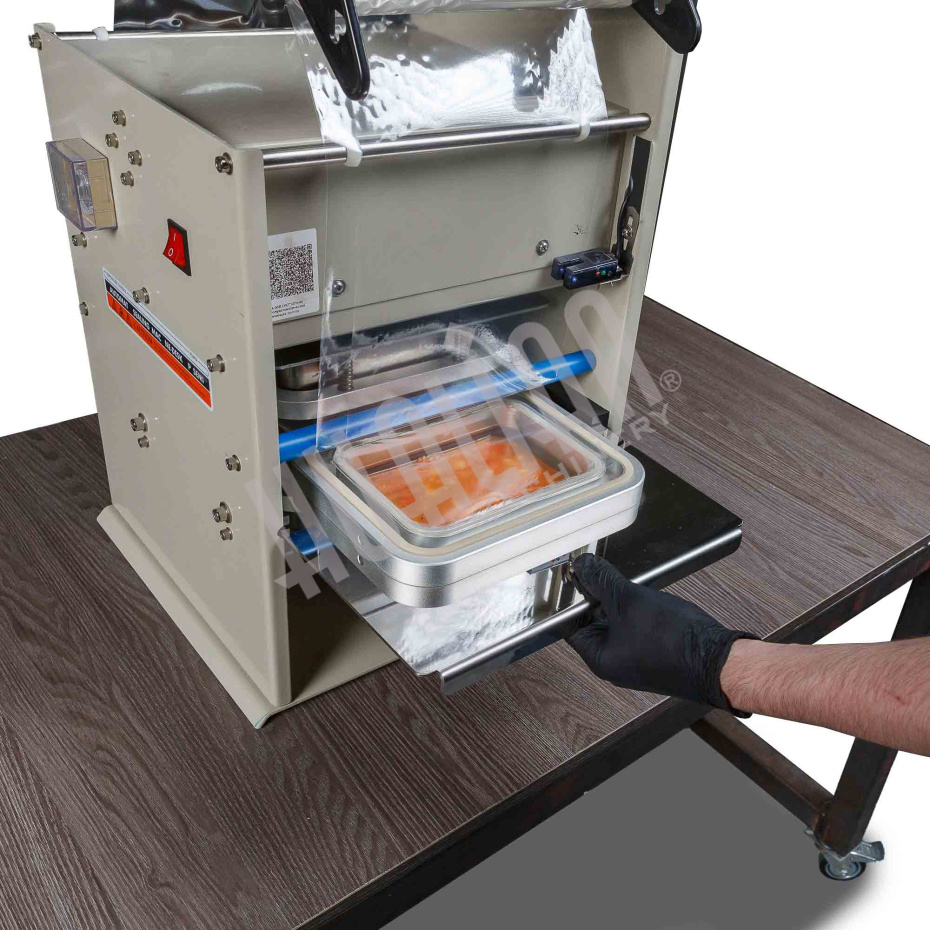 Полуавтоматический запайщик лотков HL-95B (210х148) Hualian - Купить с доставкой по всей России - 12