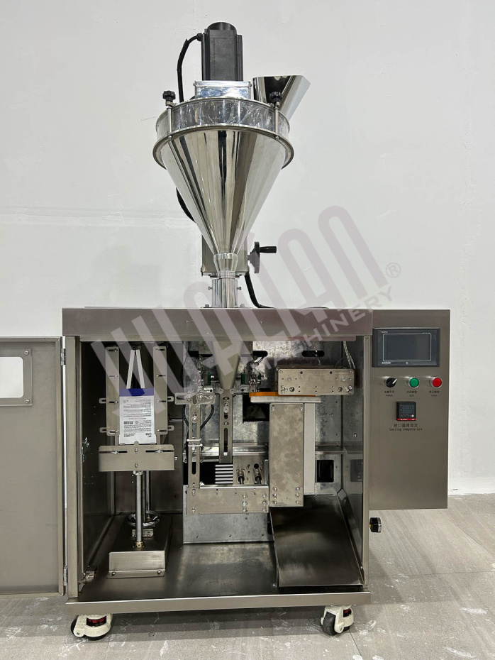 Мини дой-пак линия со шнековым дозатором HLDX-9018F  Hualian - Купить с доставкой по всей России - 8