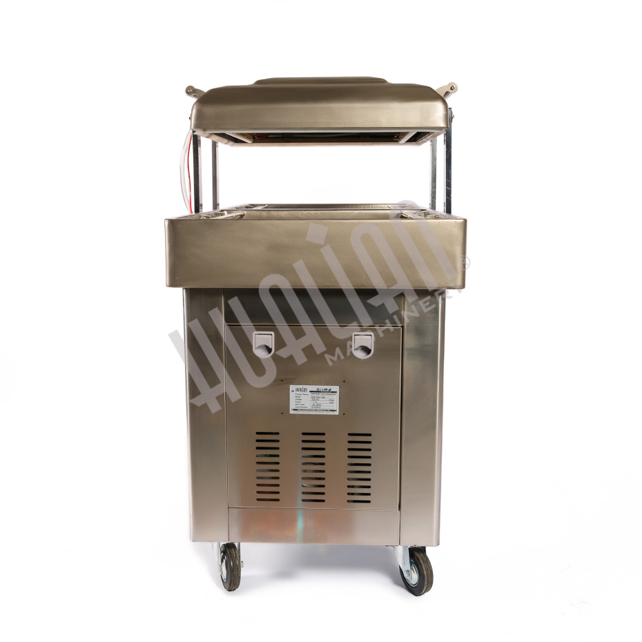 Напольная двухкамерная вакуум-упаковочная машина DZQ-500/2SB SS (нерж., газ) Hualian - Купить с доставкой по всей России - 3