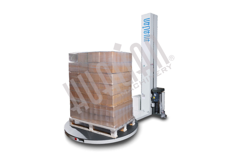 Паллетоупаковщик HL-1500 Economical с моторизированной кареткой с престрейчем Hualian - Купить с доставкой по всей России - 4