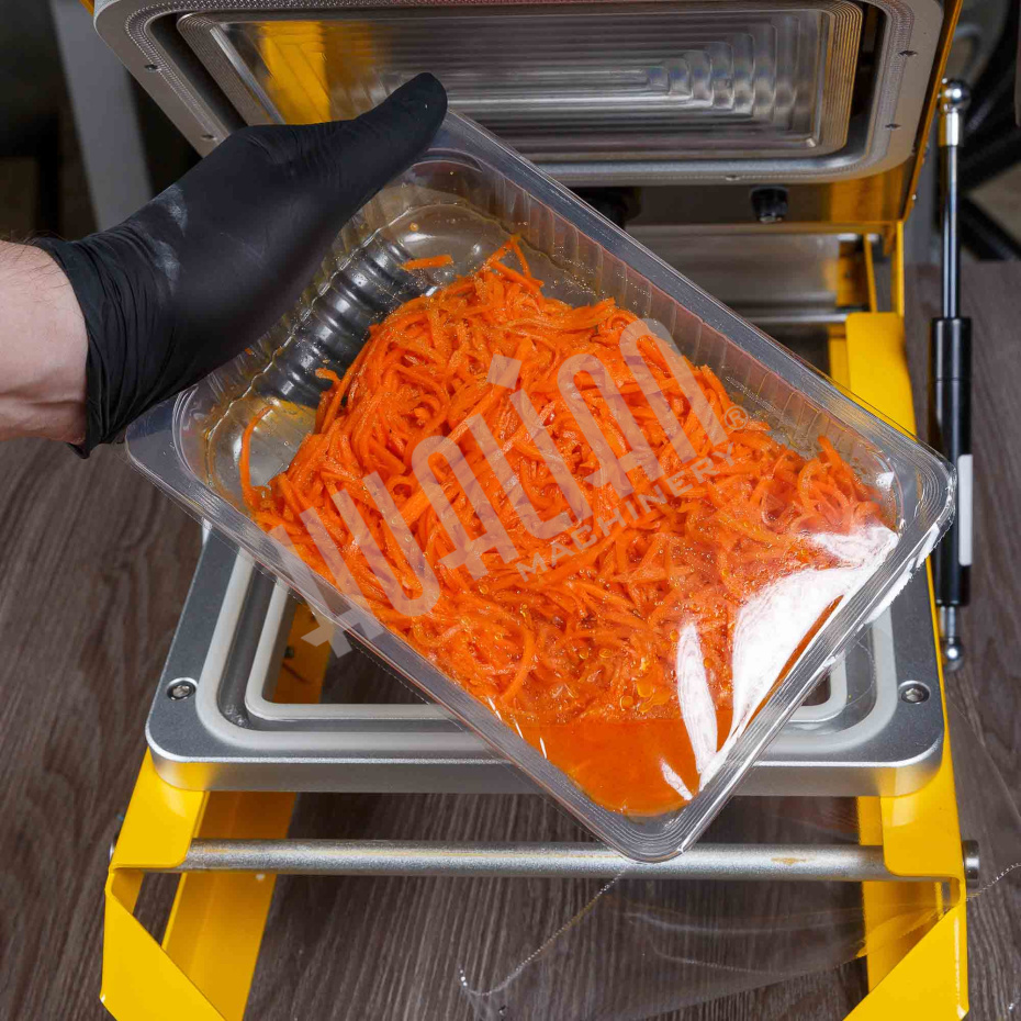 Ручной запайщик лотков HTS-210R Крашеный корпус (210*148) Hualian - Купить с доставкой по всей России - 27