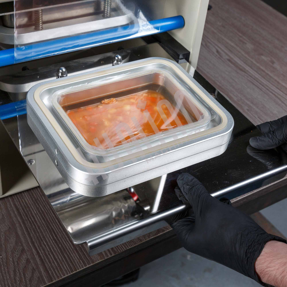 Полуавтоматический запайщик лотков HL-95B (210х148) Hualian - Купить с доставкой по всей России - 13