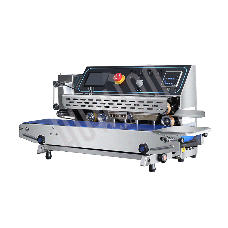 Горизонтальный конвейерный запайщик FRP-770I SS (нерж, каплеструйный принтер) Hualian - Купить с доставкой по всей России - 2