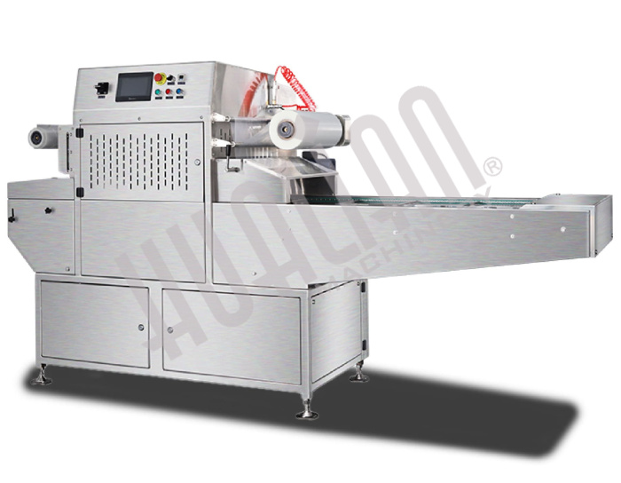 Автоматический запайщик лотков HVT-450A/4 V2 (210*148, нерж., дв. станц., 100м3/ч) с ф-ей в/у газ-и Hualian - Купить с доставкой по всей России