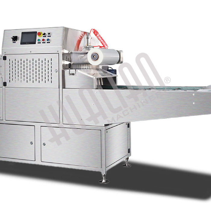 Автоматический запайщик лотков HVT-550A/6 V2 (187*137, нерж., дв. станц, 100м3/ч) с ф-ей в/у газ-ии Hualian - Купить с доставкой по всей России