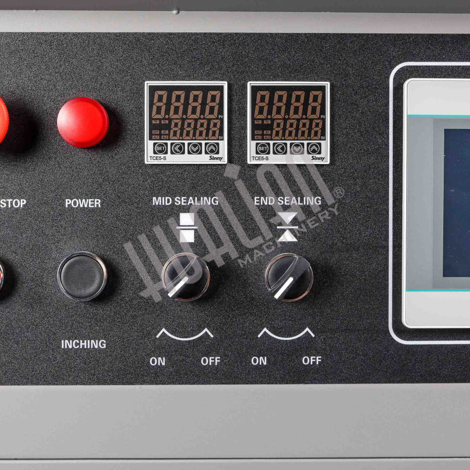 Автоматическая горизонтальная упаковочная машина DXDZ-600XD под ВПП (3 servo, лент. 250 мм, рег. форм., min bag L 130, H 120, трансп.попереч.запайки) Hualian - Купить с доставкой по всей России - 15