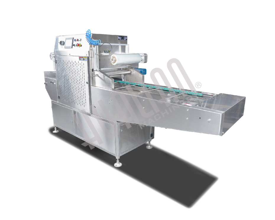  Автоматический запайщик лотков с функцией вакуумной газации HVT-450A/2 V2 (нерж., лоток 210*148) Hualian - Купить с доставкой по всей России