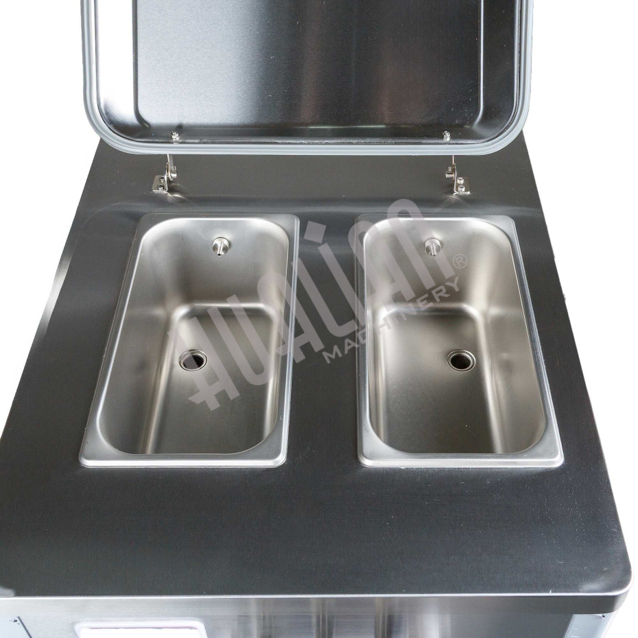 Фризер для мягкого мороженого HIM-03 с функцией ночного хранения и помпой (3 рожка) Hualian - Купить с доставкой по всей России - 16