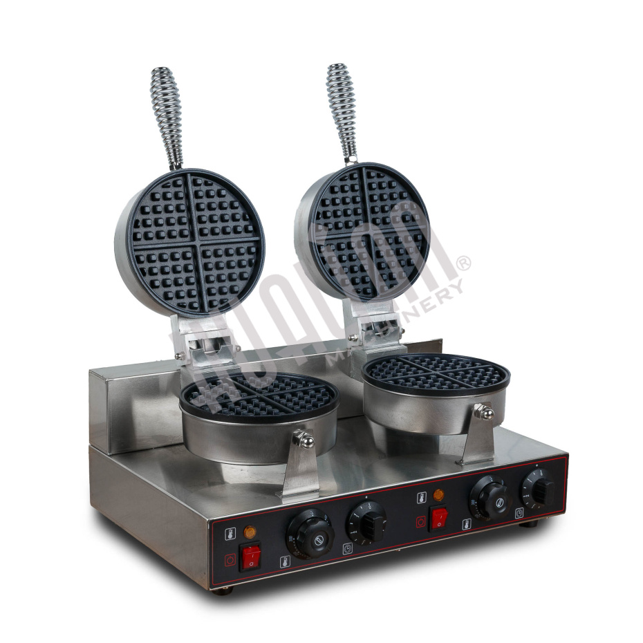 Вафельница для объемных вафель HWB-2 (2 секции, круг) Hualian - Купить с доставкой по всей России - 5