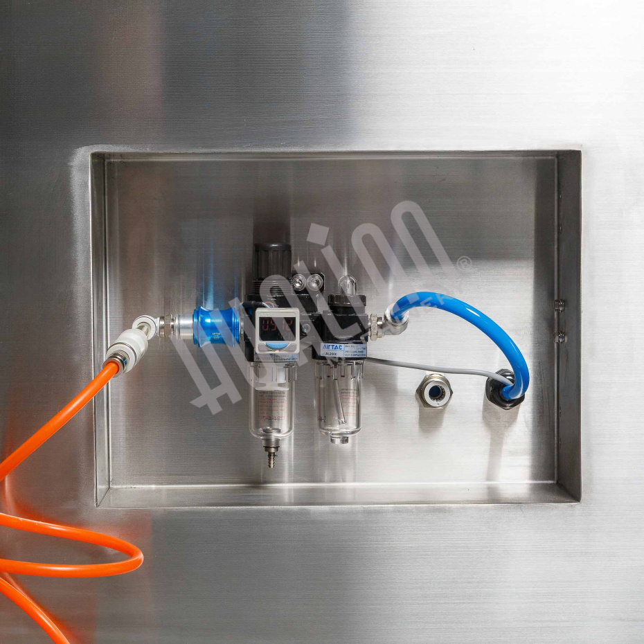 Полуавтоматический запайщик лотков ротационного типа (4 лотка,187*137*120) HVT-450R (нерж.) Hualian - Купить с доставкой по всей России - 35