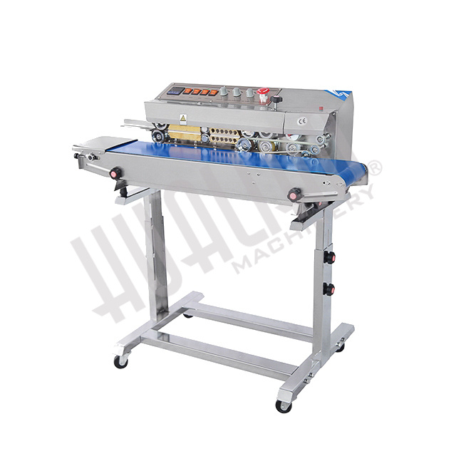 Роликовый конвейерный запайщик горизонтальный на консоли FRM-810III Hualian - Купить с доставкой по всей России