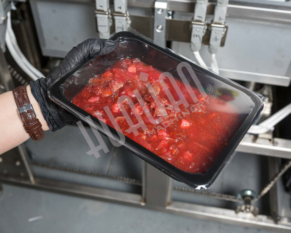  Автоматический запайщик лотков с функцией вакуумной газации HVT-450A/2 V2 (нерж., лоток 210*148) Hualian - Купить с доставкой по всей России - 9