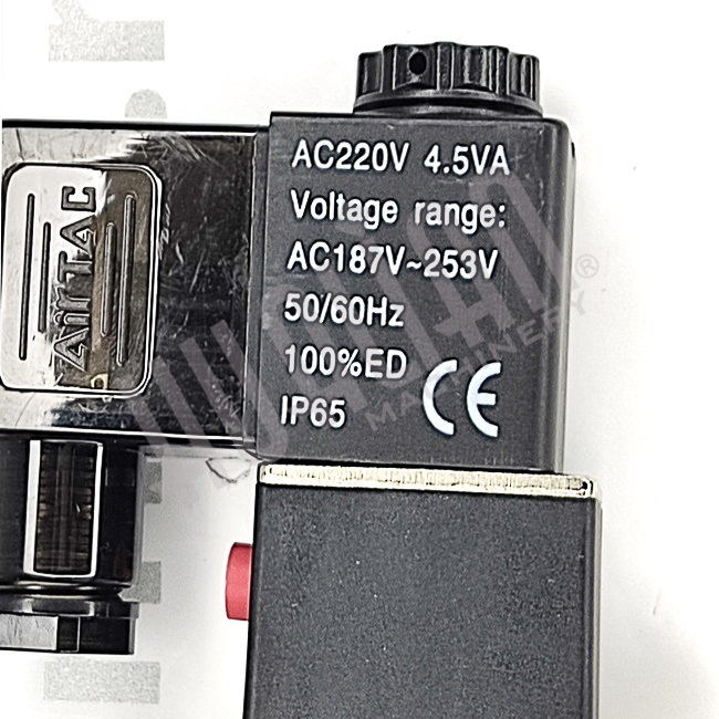 Пневмораспределитель 4V220-08/220 (в комлекте с коннекторами 2 шт) Hualian - Купить с доставкой по всей России - 5