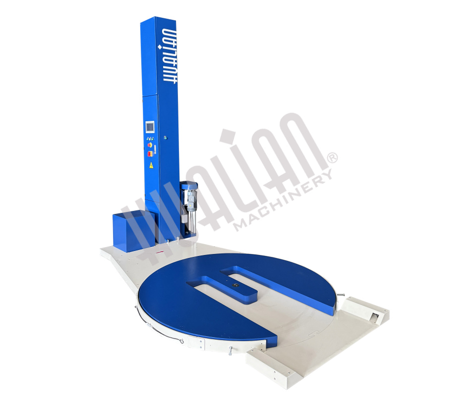 Паллетоупаковщик HL-1650F Pro с E-платформой с моторизированной кареткой с престрейчем Hualian - Купить с доставкой по всей России