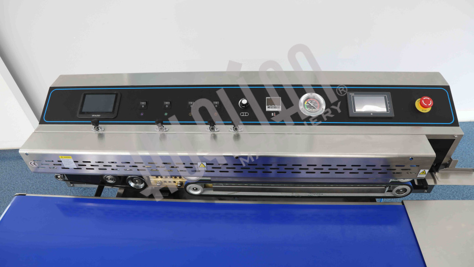 Горизонтальный конвейерный запайщик FRP-1120WH (SS) (нерж, каплеструйный принтер, откачка/наполн.возд) Hualian - Купить с доставкой по всей России - 30