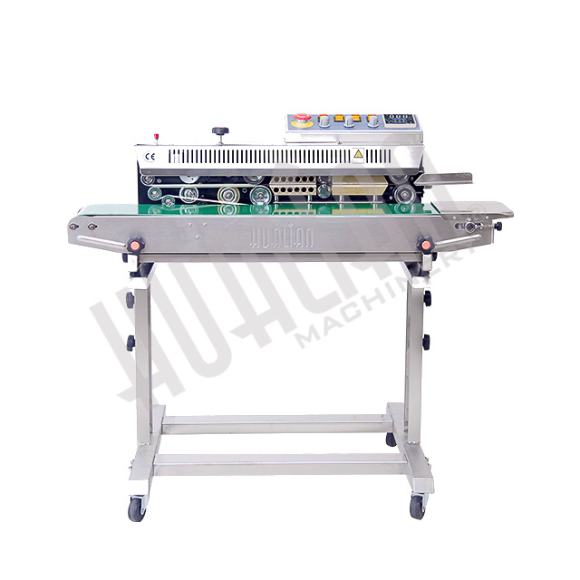 Роликовый конвейерный запайщик горизонтальный на консоли FRBM-810III SS (нерж.) Hualian - Купить с доставкой по всей России