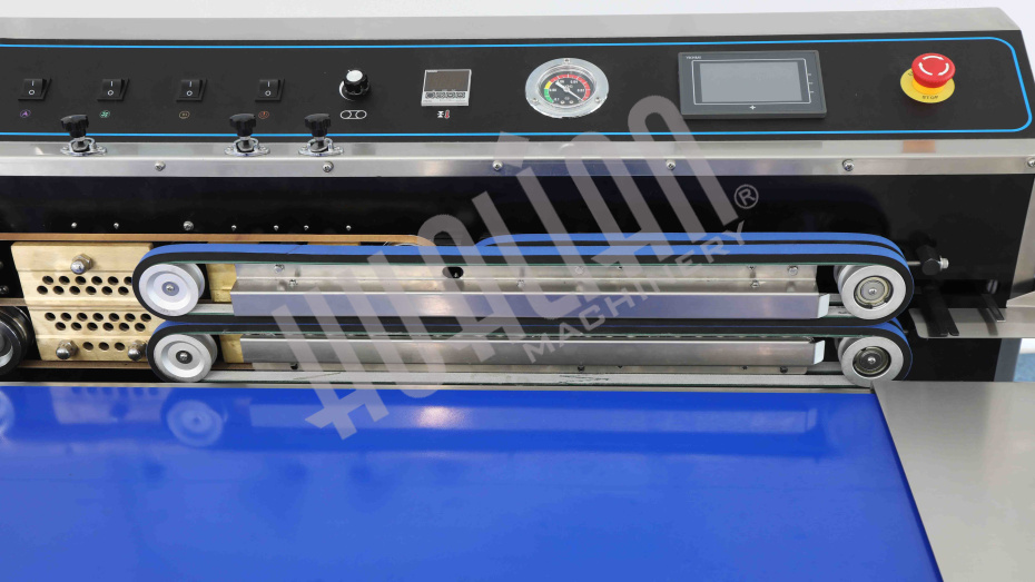 Горизонтальный конвейерный запайщик FRP-1120WH (SS) (нерж, каплеструйный принтер, откачка/наполн.возд) Hualian - Купить с доставкой по всей России - 25