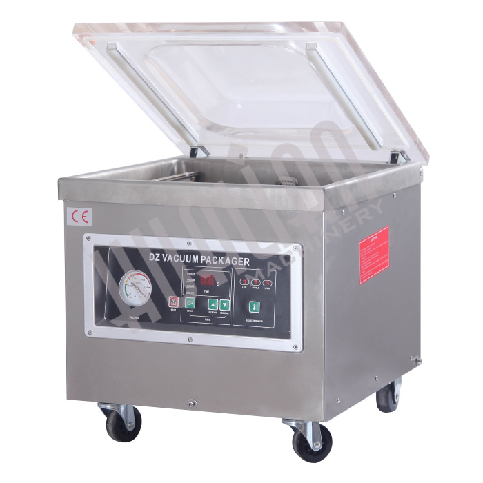 Настольный вакуумный упаковщик DZQ-400/2T (нерж., обрезка) Hualian - Купить с доставкой по всей России