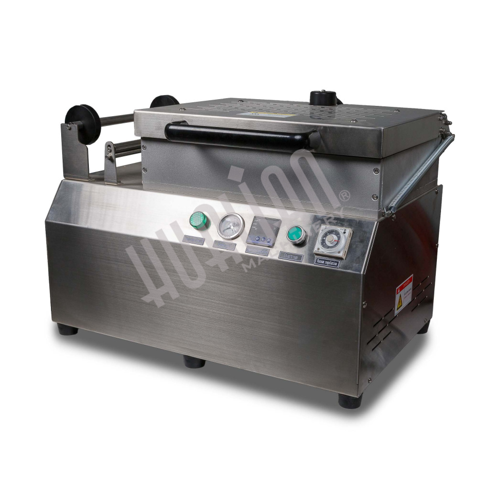 Ручной вакуумный пищевой скин-упаковщик HLV-300VST (глубина лотка 55 мм,2 лотка) PREMIUM Hualian - Купить с доставкой по всей России - 14