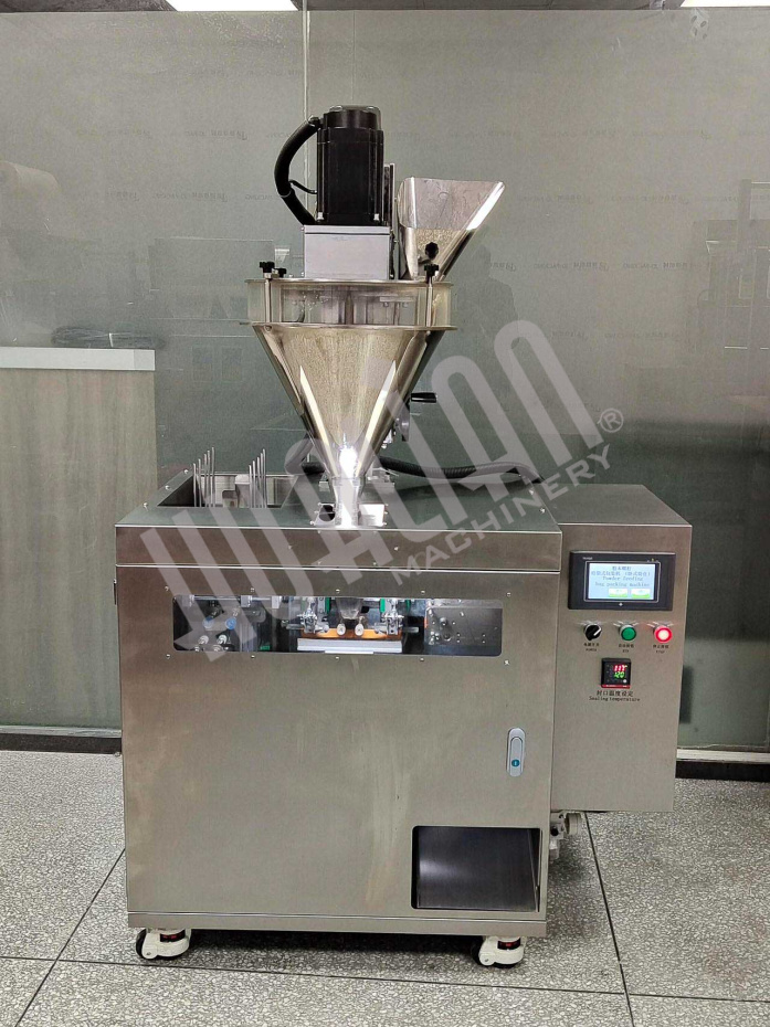 Мини дой-пак линия со шнековым дозатором для пакетов с зип-локом HLDX-9018F  Hualian - Купить с доставкой по всей России - 8