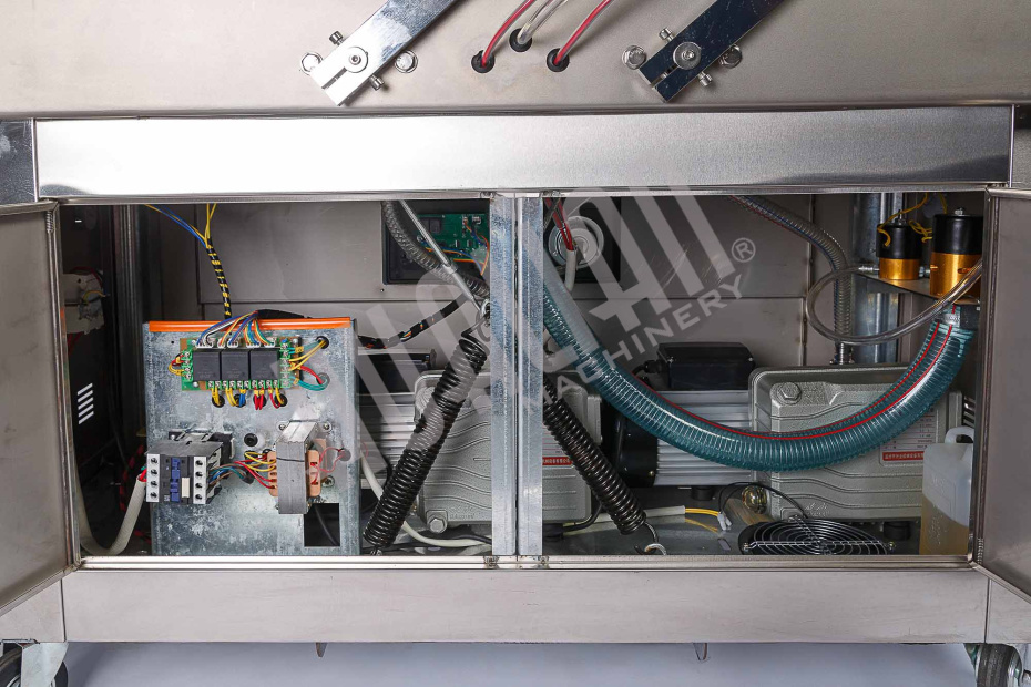 Напольная двухкамерная вакуум-упаковочная машина DZ-500/2SB SS (нерж.) Hualian - Купить с доставкой по всей России - 4