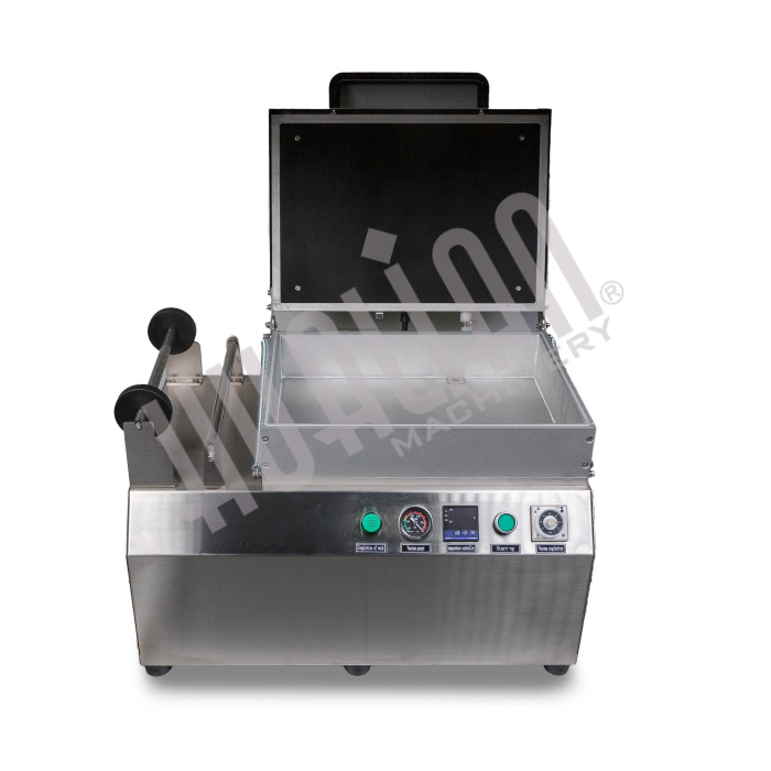 Ручной вакуумный пищевой скин-упаковщик HLV-300VST (глубина лотка 55 мм,2 лотка) PREMIUM Hualian - Купить с доставкой по всей России