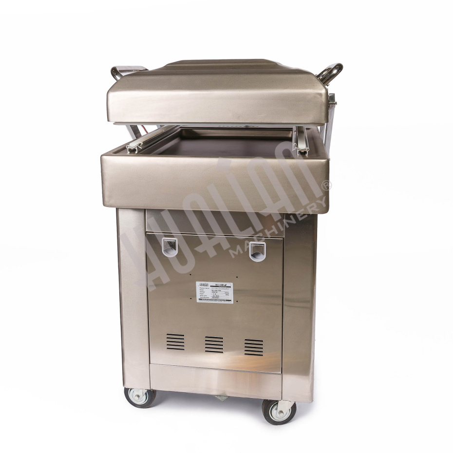 Напольная двухкамерная вакуум-упаковочная машина DZ-500/2SB SS (нерж.) Hualian - Купить с доставкой по всей России - 6