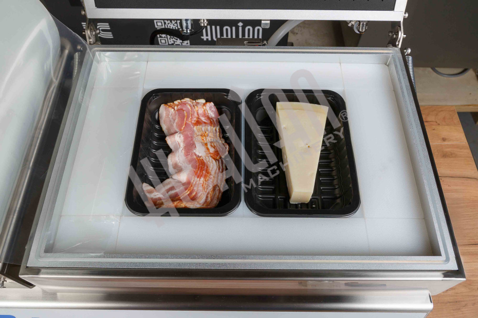 Скин-упаковочная машина HLV-300VST NEW на два лотка (глубина лотка 55 мм) Hualian - Купить с доставкой по всей России - 22