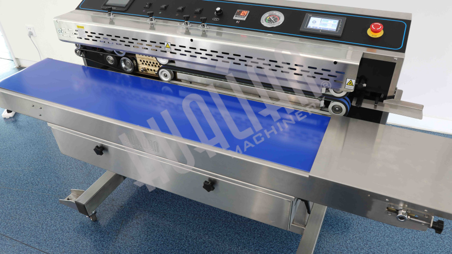 Горизонтальный конвейерный запайщик FRP-1120WH (SS) (нерж, каплеструйный принтер, откачка/наполн.возд) Hualian - Купить с доставкой по всей России - 23