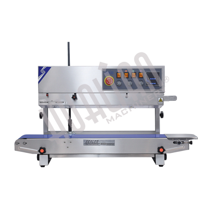 Роликовый конвейерный запайщик вертикальный FRBM-810II SS (нерж.) Hualian - Купить с доставкой по всей России