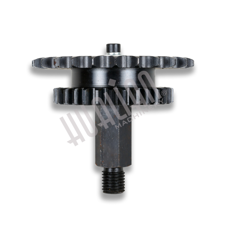 Двойная звездочка привода узла горизонтальной запайки в сборе со стойкой для DXDK-40 Hualian - Купить с доставкой по всей России - 2