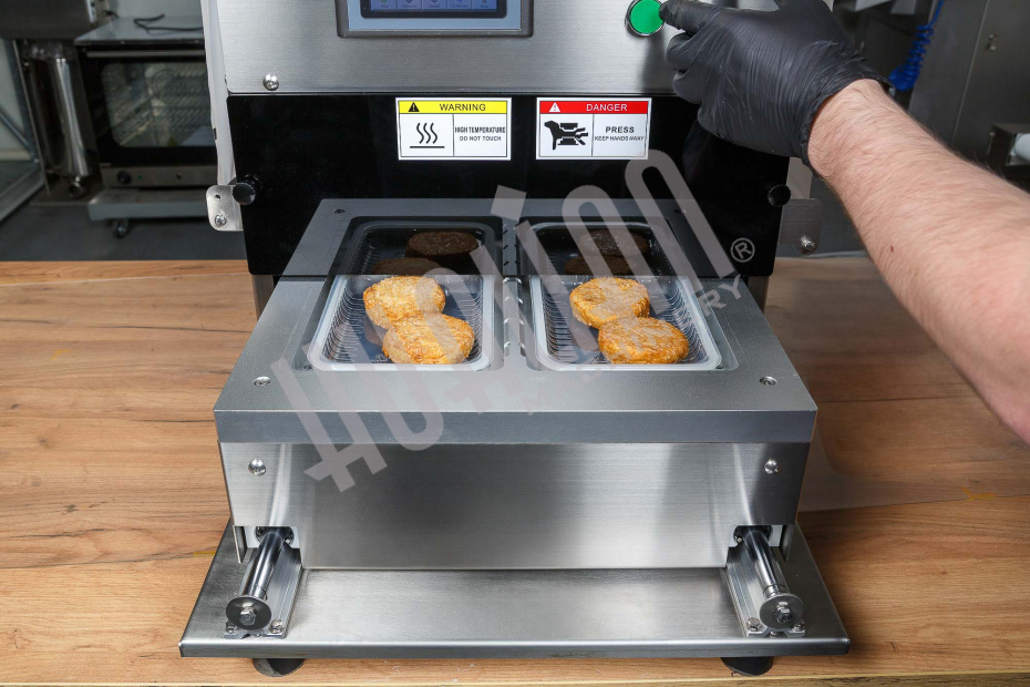 Запайщик лотков с газонаполнением EV-271 (210*148*120 мм, 2 лотка за цикл) Hualian - Купить с доставкой по всей России - 7