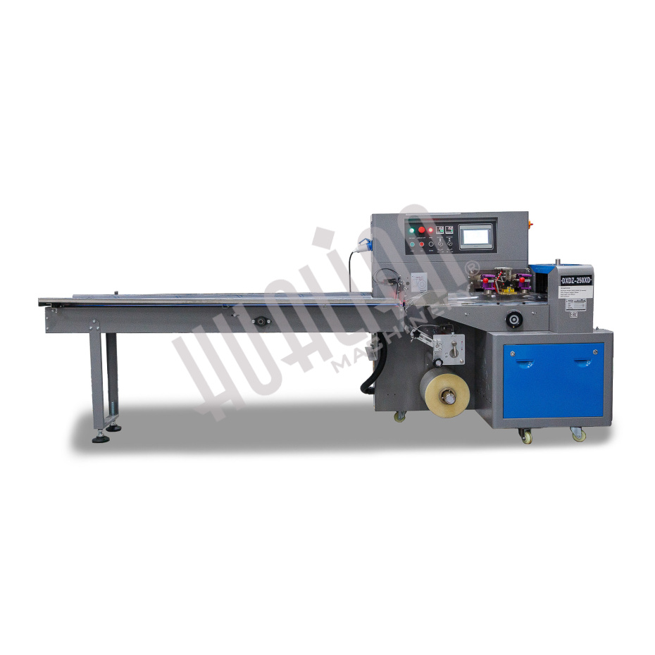 Горизонтальная упаковочная машина DXDZ-250XD (лент.100 мм, рег. форм., S 250, L 120-280, H 60) Hualian - Купить с доставкой по всей России