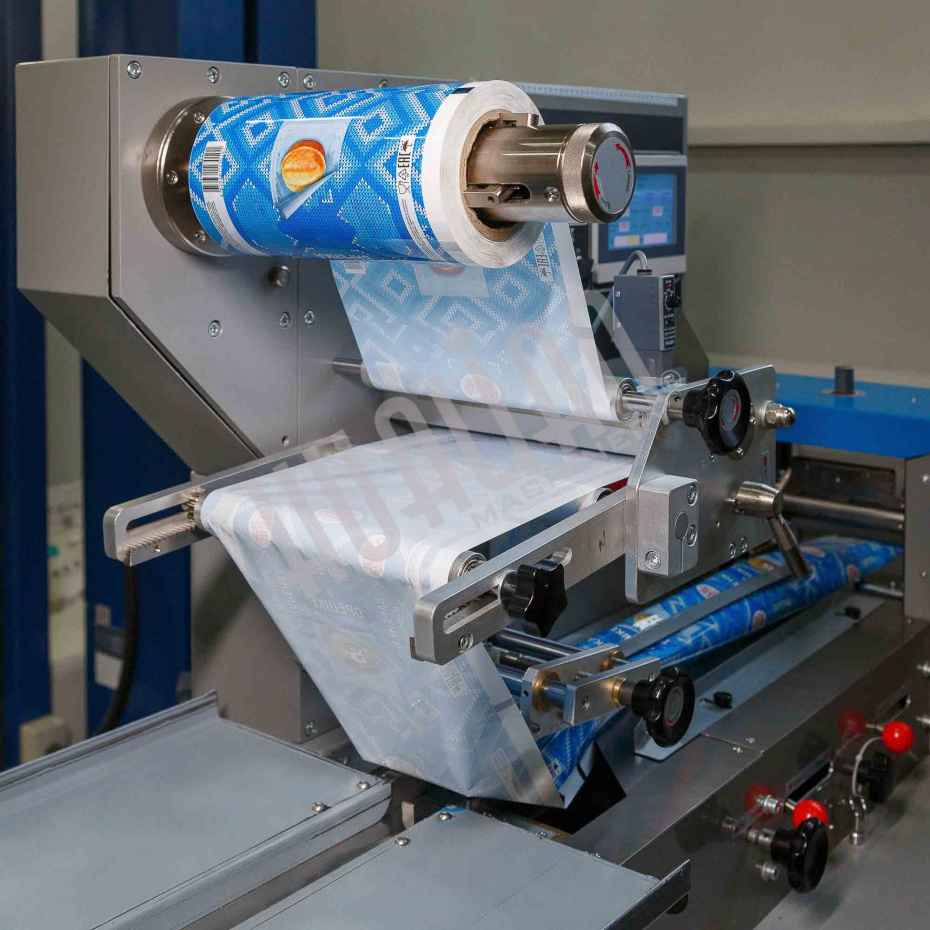 Автоматическая горизонтальная упаковочная машина DXDZ-250D NEW (1 нож, bag L 120-280mm, S 250mm, H - 40 mm) Hualian - Купить с доставкой по всей России - 2