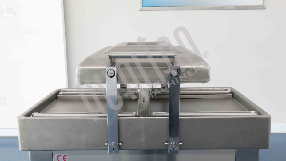 Напольная двухкамерная вакуум-упаковочная машина DZ-400/2SB SS (нерж.) Hualian - Купить с доставкой по всей России - 7