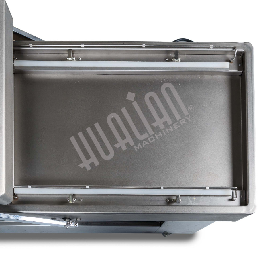 Напольная двухкамерная вакуум-упаковочная машина DZQ-700/2SB (нерж., газ) Hualian - Купить с доставкой по всей России - 14