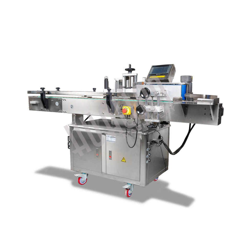 Напольный автоматический этикетировщик для круглой тары с датером HLMT-200D Hualian - Купить с доставкой по всей России