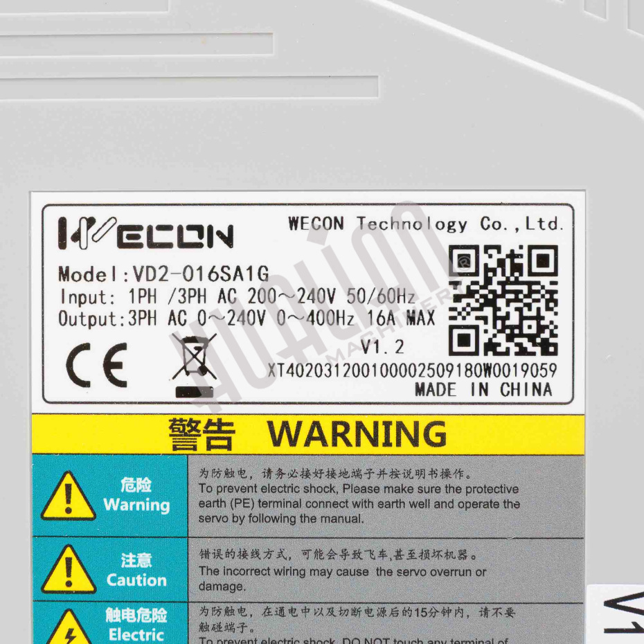 Контроллер сервопривода Wecon VD2-014SA1G для DXDZ-450XD Hualian - Купить с доставкой по всей России - 4