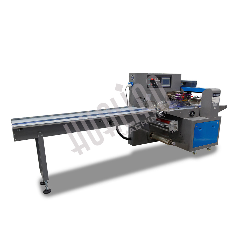 Автоматическая горизонтальная упаковочная машина DXDZ-250D NEW (1 нож, bag L 120-280mm, S 250mm, H - 40 mm) Hualian - Купить с доставкой по всей России