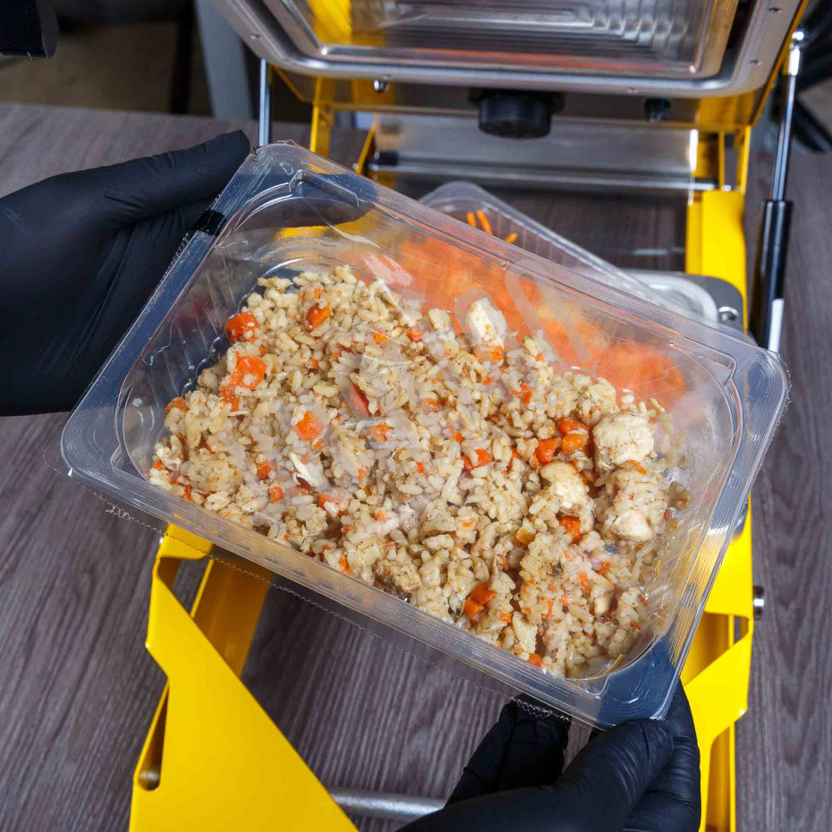 Ручной запайщик лотков HTS-210R Крашеный корпус (210*148) Hualian - Купить с доставкой по всей России - 11