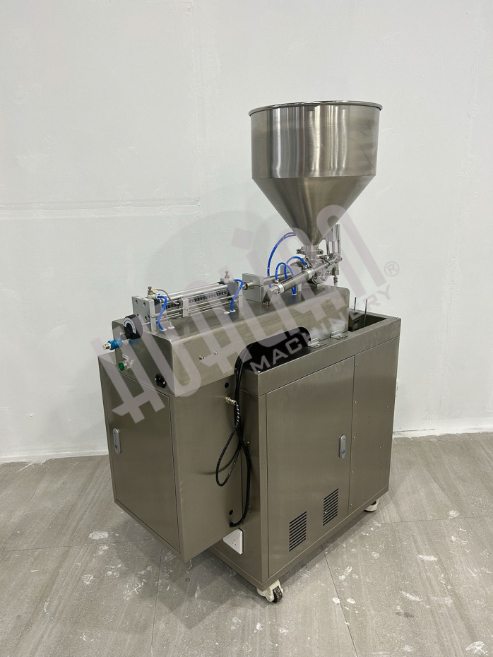 Мини дой-пак линия с поршневым дозатором для пакетов с зип-локом HLDX-9018G Hualian - Купить с доставкой по всей России - 5