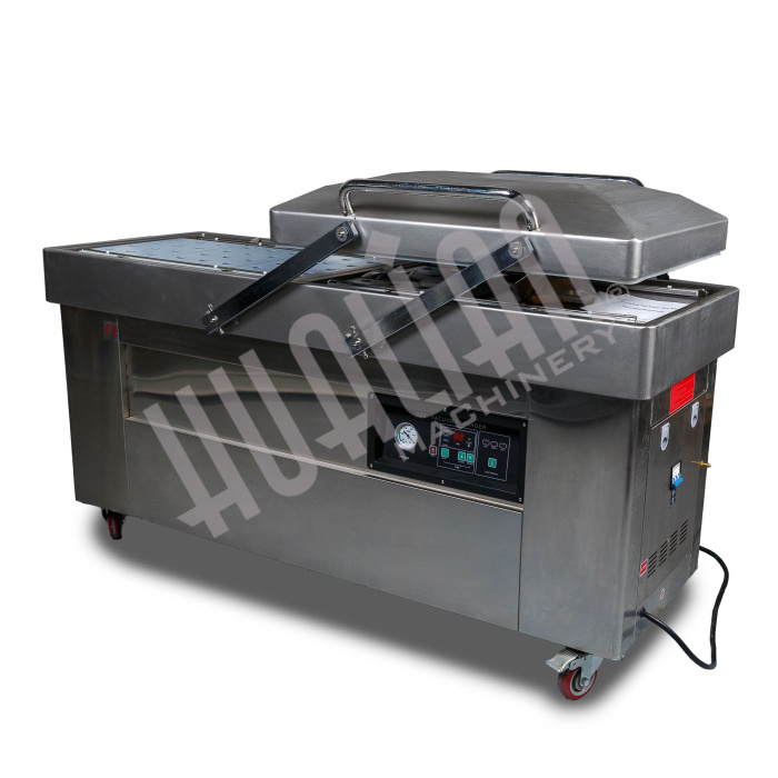 Напольная двухкамерная вакуум-упаковочная машина DZQ-700/2SB (нерж., газ) Hualian - Купить с доставкой по всей России