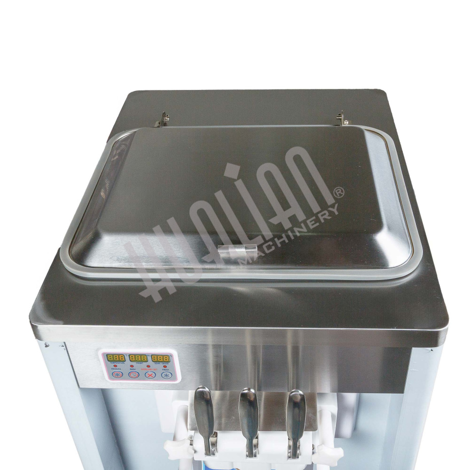 Фризер для мягкого мороженого HIM-03 с функцией ночного хранения и помпой (3 рожка) Hualian - Купить с доставкой по всей России - 15
