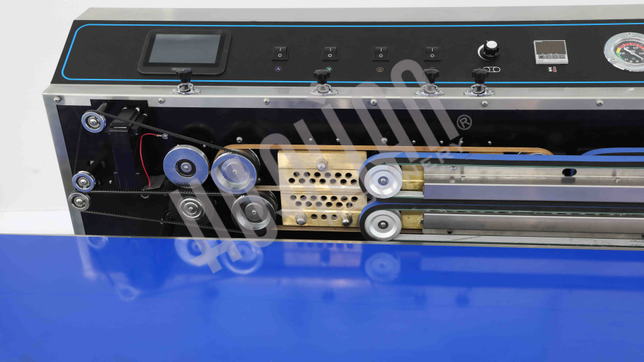 Горизонтальный конвейерный запайщик FRP-1120WH (SS) (нерж, каплеструйный принтер, откачка/наполн.возд) Hualian - Купить с доставкой по всей России - 26